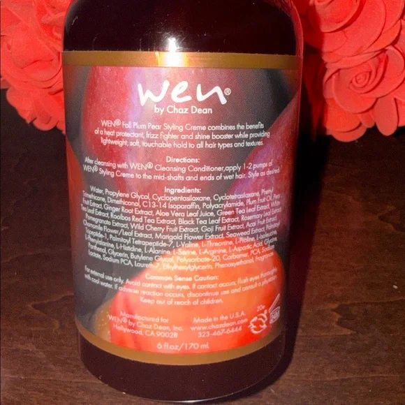 WEN Fall Plum Pear hair styling cream  bottle 6 oz - Picture 4 of 4
